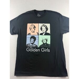 The Golden Girls Graphic T-Shirt Black Cotton Crewneck TV Show Large RN117508